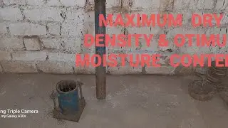 MDD (MAXIMUM  DRY  DENSITY) OF  OPTIMUM MOISTURE  CONTENT  OF WATER  IS CODE 2720 P- 8