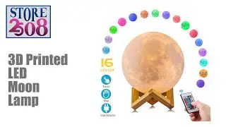 Techzere  3D printed  LED Moon Lamp. Model - LZ839