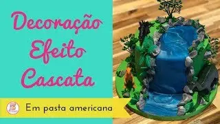 Decoração Cachoeira | Pasta Americana | Bolo Dinossauro