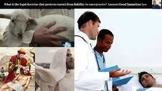 The legal doctrine that protects nurses from liability in emergencies I Good Samaritan Law