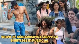 When State Champion Go Shirtless in Public / Reaction😱/funny #bodybuilders #publicreaction