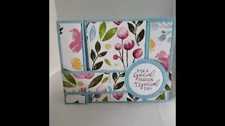 Awash in Beauty Spanner Fun Fold Card