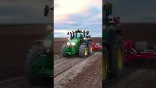 8r 370 with Occitan T70 🤩👌🏻#farmer #agriculture #tractor #johndeere