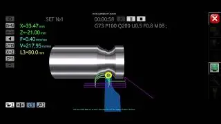 CNC simulator app me pully ka program