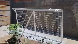 fazendo port&atilde;o de correr com malha pop de fazer laje