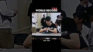Rubik&rsquo;s cube world record failed 😨 #rubikscube #fail #shorts