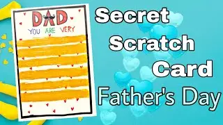 DIY Secret  Scratch Card For Father's Day | Father's Day Gift ideas | फादर्स  डे  स्पेशल