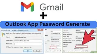 how to generate password for outlook in gmail || gmail app password for outlook || outlook password