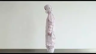 Cleanroom ESD Antistatic Garment Coverall Clothes