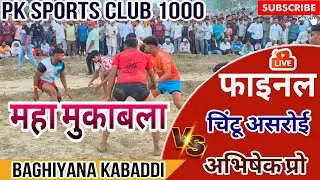 Final Match | Chintu Asroi VS Abhishek Singh Maina | Part-Full | Baghiyana Kabaddi Tournament 2024 |