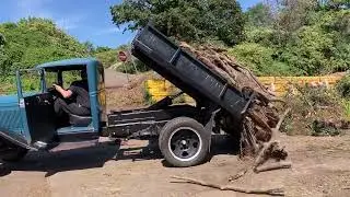 1931 Ford Model AA dump truck putting in the work!