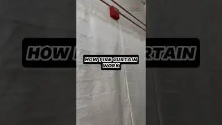 How fire curtain work. #study #fact #didyouknow #fireprevention #fire #electrical #firesafety