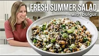 Healthy Mediterranean Bulgur Salad | Quick & Flavorful