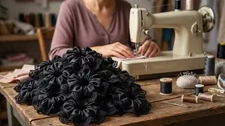 DIY Scrunchie with Lace Trim ✨ Easy Sewing Tutorial for Beginners