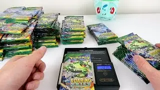 Weighing 136 Pokemon Roaring Skies Booster Packs! |  TheEnglishTrainer