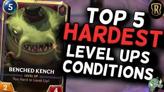 TOP 5 HARDEST To Level Up Champions in LoR || #LegendsOfRuneterra #LoR Ft:  GamingGrandmom