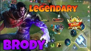 Sidelane Monster Brody Legendary !! MVP Gameplay | New Build & emblem set 2023 | Mobile legends