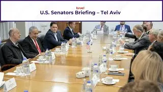 U.S. Senators Hold Briefing in Tel Aviv | Israel-Palestine Conflict