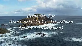 SOR Grand Solo Op. 14, 1st ed. (piano transcription)