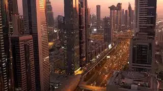 Corporate Buildings City And Highway Traffic #stockfootage #royaltyfreevideo