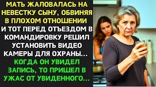 Мать ЖАЛОВАЛАСЬ сыну на невестку и перед командировкой он установил КАМЕРЫ  Увиденное ШОКИРОВАЛО его