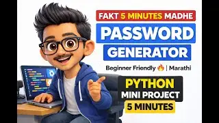 FAKT 5 MINUTES MADHE Python Password Generator Project 🔐 | Beginner Friendly Marathi