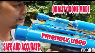 QUALITY HOME MADE PVC TOY GUN RIFLE # STEELBALL AND EMPELIGHTS BULLET