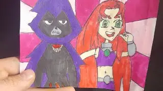 челендж рисую 10 часов . Milana Art