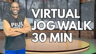Full Body Virtual Jog Walk | Low Impact Cardio Workout at Home
