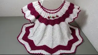 PARTE 1 DE 2: VESTIDO ZIG ZAG A CROCHET (CANESÚ) | Labores Angélika |