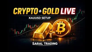 Live Crypto & Gold Trading | CoinDCX Platform Demo + XAUUSD Strategy | Saral Trading