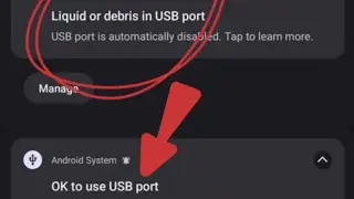 Fix Android System Liquid or debris in USB port || Automatically Disabled Problem Solve  || Ok to us