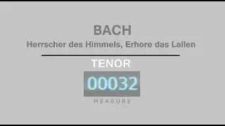 [TENOR]  BACH   HERRSCHER DES HIMMELS ERHORE DAS LALLEN