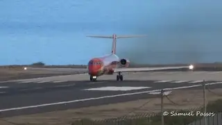 LONG TAKE OFF || MD-83 Danish Air Transport || Porto Santo