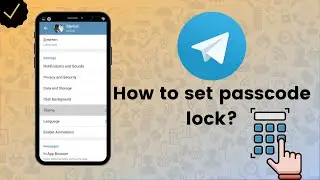 How to set passcode lock on Telegram? - Telegram Tips