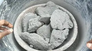 Smokey black crumbling 🖤 dust storm 🌪️ crunchy soft black concrete dust play 