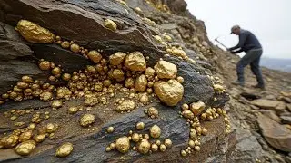 Gold Discovery! Digging for Treasure worth Million Dollar of Gold Nuggets, Unbelievable Hunting Gold