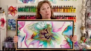 106. Triple Bloom Series Bright Colorful! Fluid Art Acrylic Paint Pouring