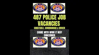 Police Job 487 Vacancies