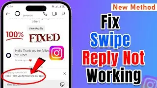Instagram Message Swipe Reply Not Working | Instagram Reply Option Not Showing : Fix