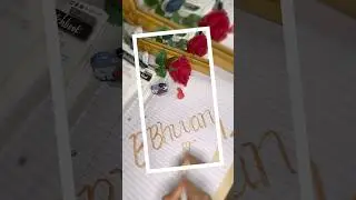 Please do subscribe and comment your name#uk #calligraphy #viral #art #diy #gift #subscribe #nameart