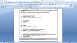 6 7 Risk Management Plan Template pmp