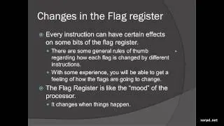 004 Flags Register Part 1 Assembly Language Branching