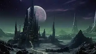 Galactic Outpost an 80s Dark Fantasy Sci-Fi film concept #sydmead #ridleyscott