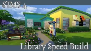 Speed Build a Library - The SIms 4 Community Lot