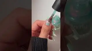 Seafoam + Pink Shimmer  #nails #lifeisbutadream #nailcare #nailpolish