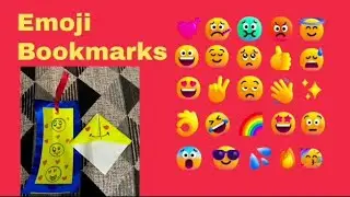 Emoji bookmarks| World Emoji Day| Emoji Day| International Day of happiness craft| Easy bookmark