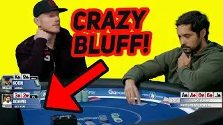 Timothy Adams All-in Bluff with 3-High vs Jason Koon!