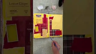 Creative Journal Spread of the Day Yellow and Red #creativejournaling #journalspread
