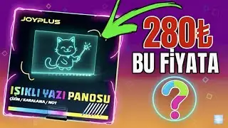 BİM'den Aldık! Işıklı Yazı Panosu İncelemesi | 280 TL'ye Değer mi? (Kutu Açılışı)